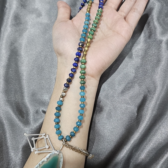 Silpada Sterling Silver 925 Santa Marta Multi-Stone Necklace - Picture 4 of 9